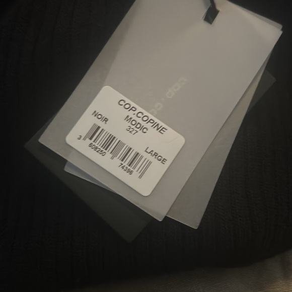 NWT COP.COPINE BLACK DROP WAIST DRESS MADE IN PORTUGAL SIZE LARGE - Picture 4 of 7